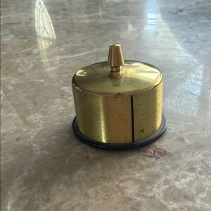 Vintage Brass Postage Stamp Dispenser Holder Desk Office Paperweight